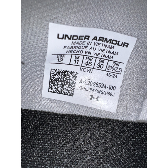 Under Armour Project Rock 6 White Training Shoe 3026534-100 Men\'s Size 12 main image 12
